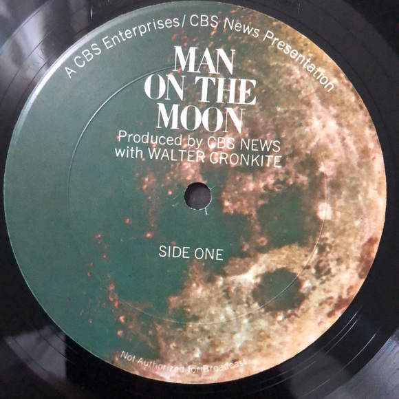 Walter Cronkite CBS News Man On The Moon Vinyl Lp - Picture 2 of 8